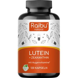 RAIBU Integratore Occhi con Luteina 50 mg e Zeaxantina 12,5 mg - Supporto per la Vista con Vitamina A e B2