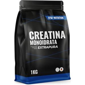 Gym Nutrition Creatina Monoidrato Polvere 1KG - 100% Vegan, Extrapura - Creatina Monoidrato con Inulina - Prodotta in Germania - Creatine Monohydrate Powder