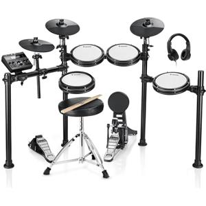 Donner DED-200 Electric Drum Set With Drum Throne/Maple Stick/Earphone/Audio Cable