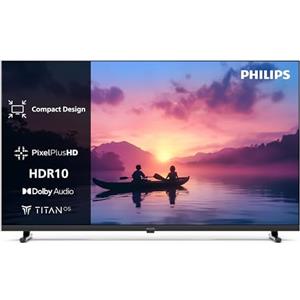 Philips 32PHS6000 2K HD LED Smart TV - Display 32'' con Pixel Plus, piattaforma Titan OS e Dolby Digital Sound - Funziona con Alexa e Google Voice Assistant
