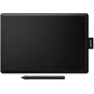 Wacom One, Cavo, 2540 lpi, 216 x 135 mm, USB, Penna, Nero, Rosso