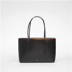 Calvin Klein Borsa Tote Bag Foil Logo in Nero con Custodia Estraibile e Doppi Manici