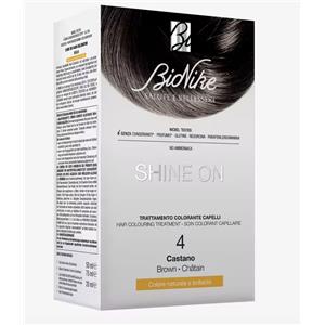 I.C.I.M. (BIONIKE) INTERNATION BIONIKE SHINE ONE - TRATTAMENTO COLORANTE CAPELLI, 4 CASTANO
