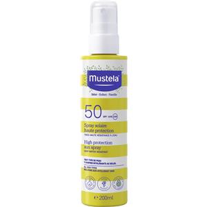 Mustela Latte Solare Spray SPF 50 200ml - Protezione Alta per Neonati e Bambini