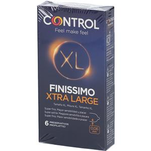 THERAS CONSUMER HEALTH Srl Control Preservativi Finissimo Original XL, ultra-sottili, 6 Pezzi, protezione e comfort.