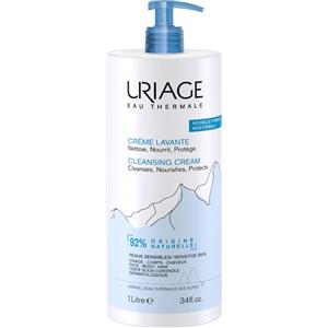Uriage Crema Lavante 1000ml - Detergente Delicato per Viso, Corpo e Capelli con Latte Idratante