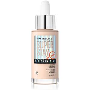 Maybelline New York SuperStay Skin Tint 30 ml - Fondotinta a lunga tenuta con vitamina C, formula vegana, effetto pelle radiosa