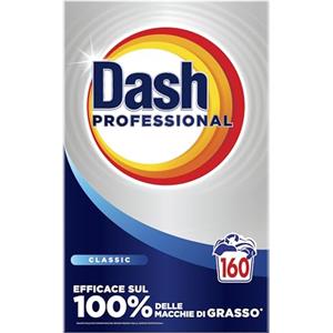 Dash Professional Classico, Detersivo Lavatrice Polvere Professionale, 160 lavaggi, 8kg, Efficace su tutti i tipi di macchie grasse, Bianco Straordinario, Per Bucato Professionale