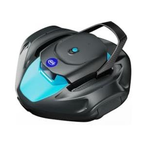 Gre - RBG90 Robot Pulitore Elettrico e Ricaricabile per Piscine Fuori Terra fino a 80 m², Pulizia Automatica Fondo Piatto, Senza Fili, Autonomia 90 min, Batteria Litio 2600 mAh, Serbatoio 2 L