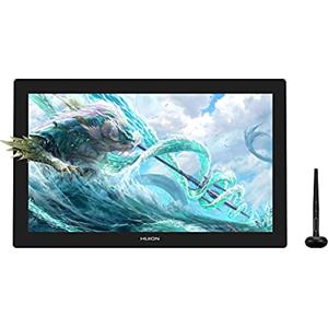 HUION Kamvas Pro 24 Tavoletta Grafica Con Schermo, 4K UHD Full Laminato 23.8 Pollici Disegno Digitale Display 140% sRGB, PW517 Penna, KD100 Wireless Mini Keydial - Compatibilità Windows Android Mac