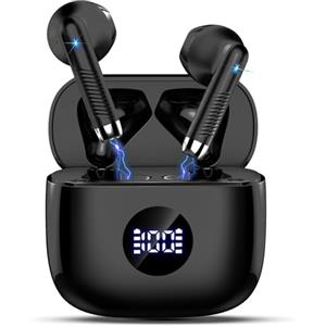 Jxrev Cuffie Bluetooth Auricolari Bluetooth 5.4, Cuffie Wireless con 4 ENC Cancellazione Rumore Mic, Cuffie in Ear 40 Ore di Riproduzione, Cuffie Senza Filo HiFi Stereo IP7 Impermeabili per iOS & Android