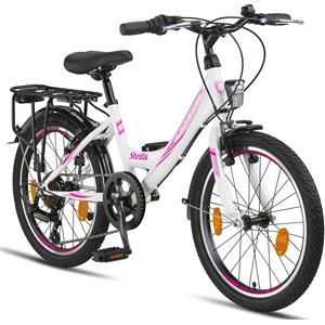 Licorne Bike GmbH Licorne Bike Stella Premium City Bike 20,24,26 e 28 pollici bici per ragazze uomini e donne 21 velocità (6 velocità per 20 pollici) Olanda city bike