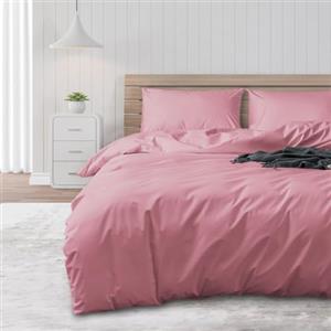 DUJUIKE Copripiumino Impermeabile, Copripiumino, Anti-incontinenza, Adatto per animali domestici, Rosa, 135 x 200 cm