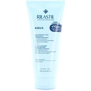Rilastil Aqua Detergente Viso 200 ml - Detergente Fluido a pH Fisiologico, Idratante e Riequilibrante per Tutti i Tipi di Pelle