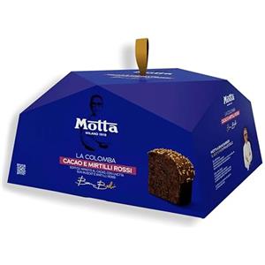 Generico Motta Colomba CACAO E MIRTILLI ROSSI 750g con Uvetta Sun Muscat, Senza Canditi, Glassa al Cacao, Senza Granella di Zucchero e Senza Mandorle