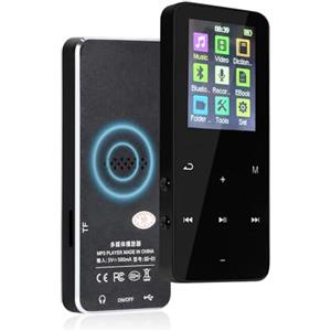 Helterfolg Lettore MP3 con Bluetooth 5.3, Lettore Musicale Portatile con Altoparlante HD Integrato, Registratore Vocale, Suono Hifi, Funzione E-Book (8GB)