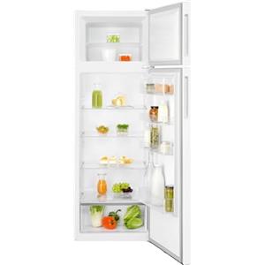 Electrolux LTB1AE28W0 - Frigorifero Congelatore 244 L Serie 500 ColdSense con Sensori Temperatura, 203 L Frigo + 41 L Freezer, 4 Ripiani in Vetro, 40 dB, 1610x550x550 mm, Classe E, Bianco