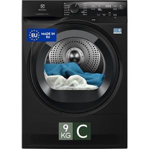 Electrolux Asciugatrice EW7H49 B - Pompa di Calore 9 kg DelicateCare 700 - Classe B −30%, Cicli Lana, Seta, Esterni, Tecnologia SensiCare, Display LCD, Silenziosa - Home & Laundry Innovazione