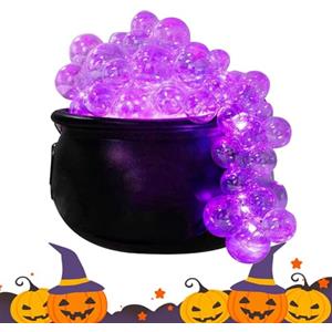 Generico Set Di Calderone Gorgogliante Di Halloween - Grande Calderone Della Strega Con Effetto Fumo Luminoso, Treppiede Con Decorazioni Per Squisito Bollitore