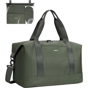 ECOHUB Bagaglio a Mano Easyjet 45x36x20, 30L Borsa Pieghevole da Viaggio, Borsone Palestra Uomo Donna con Tasca Impermeabile, borsa sportiva grande, Borse Aereo, Brevetto Pendente(Verde)