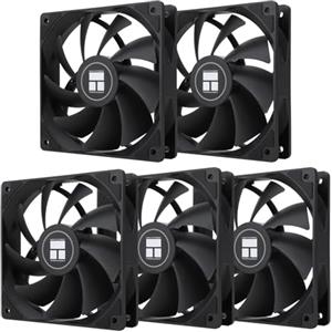 TR TL-C12C X5 CPU Air Fan 120mmVentola di raffreddamento della custodia,Ventilatore del computer silenzioso PWM con ventola di raffreddamento a velocità 1550RPM,Ventilatore di raffreddamento del PC