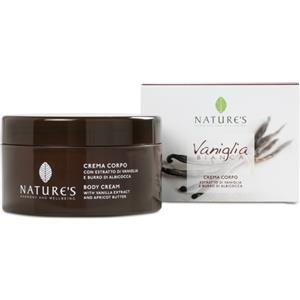Nature's Vaniglia Bianca Crema Corpo 100ml - Crema Idratante Nutriente con Estratto di Vaniglia e Burro di Albicocca