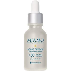 Miamo Longevity Plus Aging Defense Siero Anti-Età SPF50 30 ml - Protezione Solare Molto Alta per Pelle Sensibile e Matura