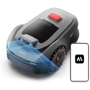 MOVA 250 Robot Tagliaerba Senza Filo Perimetrale, Consigliato 250m², Mappatura con Assistenza IA, Percorso a U, Rilev Ostacoli Dual Vision, Taglio Bordi Ottimizzato, Terreni Complessi,Ctrl da App