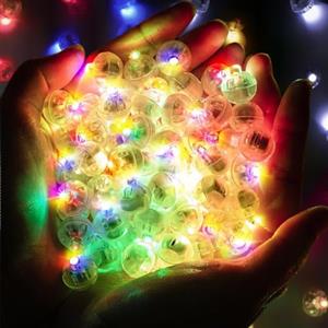 Bacxzomx 50 Pezzi Mini LED Palloncini Luci, Rotondo Lampada a Palloncino, Mini Luce LED a Batteria per Matrimonio Compleanno Halloween Festa di Natale Capodanno Decorazione (Colorato)
