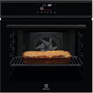 Electrolux EOF7H00H, Forno Multifunzione da Incasso 72 L SurroundCook, Cottura Multilivello con Terzo Elemento Riscaldante, LED EXPlore, Pulizia a Vapore AquaClean, 594x589x569mm, Classe A++, Nero