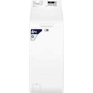 Electrolux Lavatrice a Carica Dall'alto 6 kg, Serie 600 EW6T562L, Tecnologia SensiCare, Display LED con Touch Control, TimeSave, 1151 giri/min, 908x397x599 mm