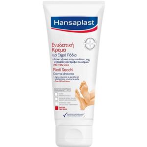 Hansaplast Crema Idratante per Piedi Secchi 100ml - Con 10% di Urea per Pelle Morbida e Liscia