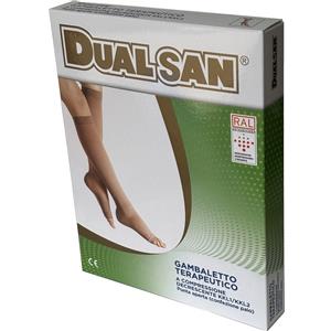 Dual Sanitaly Gambaletto Terapeutico KKL1 RAL 1 - Compressione Decrescente, Punta Aperta, Taglia 1