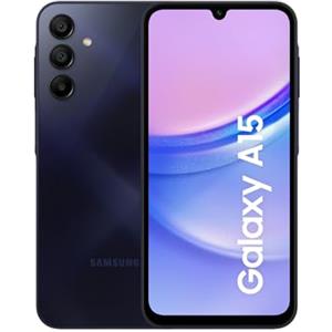 Samsung Galaxy A15, Smartphone Android 14, Display Super AMOLED 6.5 FHD+, 4GB RAM, 128GB, memoria interna espandibile fino a 1TB, Batteria 5.000 mAh, Blue Black [Versione Italiana]