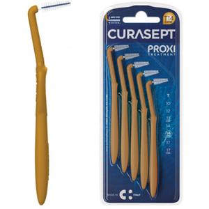 Curasept Proxi Angle T14 Scovolino Interdentale 0,14 mm con Manico Ergonomico e Testina Angolata - Confezione da 5 Pezzi