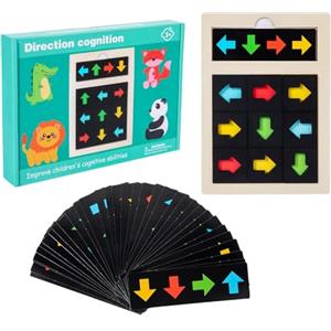 Generico Rompicapo A - Giochi Di Riconoscimento Di Direzione E Dei Colori Per Bambini | Gioco Logico con Forme Giocattolo Educativo per Casa e Scuola Materna
