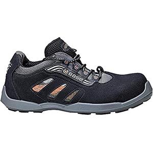 Base Protection, darts ESD Scarpa Antinfortunistica, da Uomo e Donna, Nero/Grigio, Taglie 37