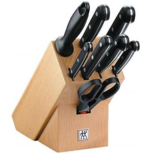ZWILLING Twin Gourmet Blocco Portacoltelli, Acciaio inossidabile, 9 pezzi