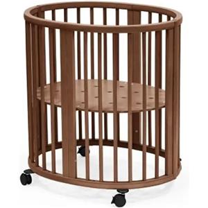 Stokke Sleepi Mini V3 Culla Ovale Marrone Caldo - Sicura e Compatta per Neonati