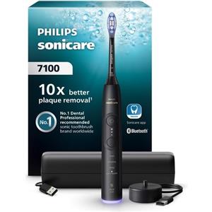 Philips Ped Philips Sonicare serie 7100 Spazzolino Elettrico Sonico con base di ricarica e custodia, 3 livelli di intensità, sensore di pr