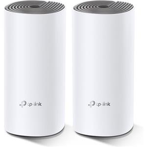 TP-Link Deco E4 (2-pack) Dual-band (2.4 GHz/5 GHz) Wi-Fi 5 (802.11ac) Bianco, Grigio Interno