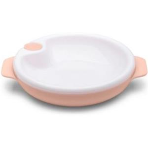 Nuvita Piatto Termico Rosa con Serbatoio Acqua Calda, Bordi Anti-Schizzo e Fondo Antiscivolo