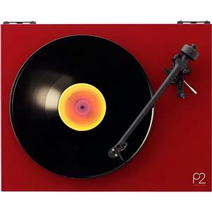 Rega Planar 2 laccato rosso con testina Nd3 - Giradischi vinile, Manuale, MM, Trasmissione a cinghia, 33 giri, 45 giri, Celle incluse