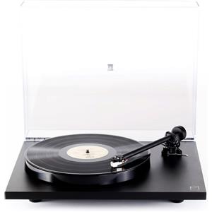 Rega Planar 1 nero opaco - Giradischi vinile, Manuale, MM, Trasmissione a cinghia, 33 giri, 45 giri, Celle incluse