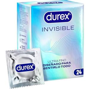 Durex Preservativi invisibili, ultra sottili extra sensitivi, confezione da 24 preservativi