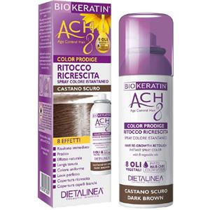 Biokeratin ACH8 Prodige Ritocco Ricrescita Castano Scuro 75ml - Copre capelli bianchi, non macchia e si applica su capelli asciutti