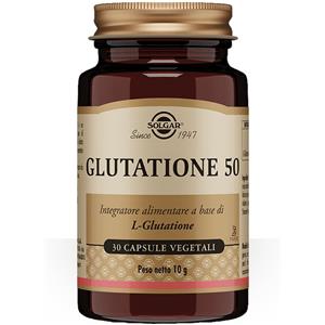 Solgar Glutatione 50 mg - Integratore Antiossidante in Capsule Vegetali da 30