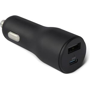 Amazon Basics Caricabatterie da auto a ricarica rapida Amazon Basics, doppia porta, 1 USB-C+1 USB-A, 32 W, nero