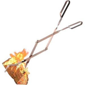 Uten Pinze per Caminetti, Lunghe 64cm/25.2in Pinze per Legna da Ardere, Log Tongs Pinze per Camino per Outdoor Falò Camino, Pinze per Carbone Pinza da Barbecue per Bruciatori a Legna Falò e Campeggio