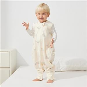 Duomiaomiao Sacco nanna estivo, sacco a pelo con piedi 0,5 tog, sottile sacco a pelo estivo con piedi, 100% cotone sacco a pelo bambini estate 6-12 mesi